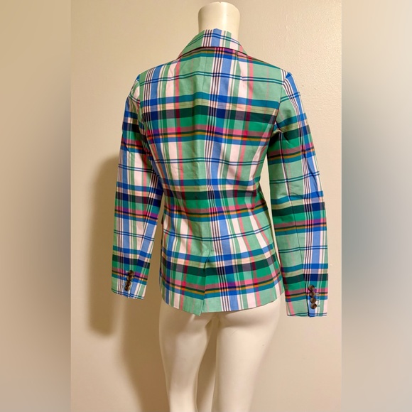 NWOT….1901 Green and Blue Plaid Blazer Tailored Fit, size: 0 - Picture 5 of 10